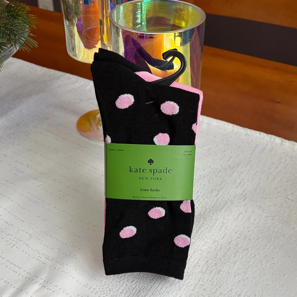 Kate Spade set of 3 Crew Socks